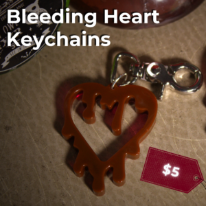 Bleeding Heart Keychain