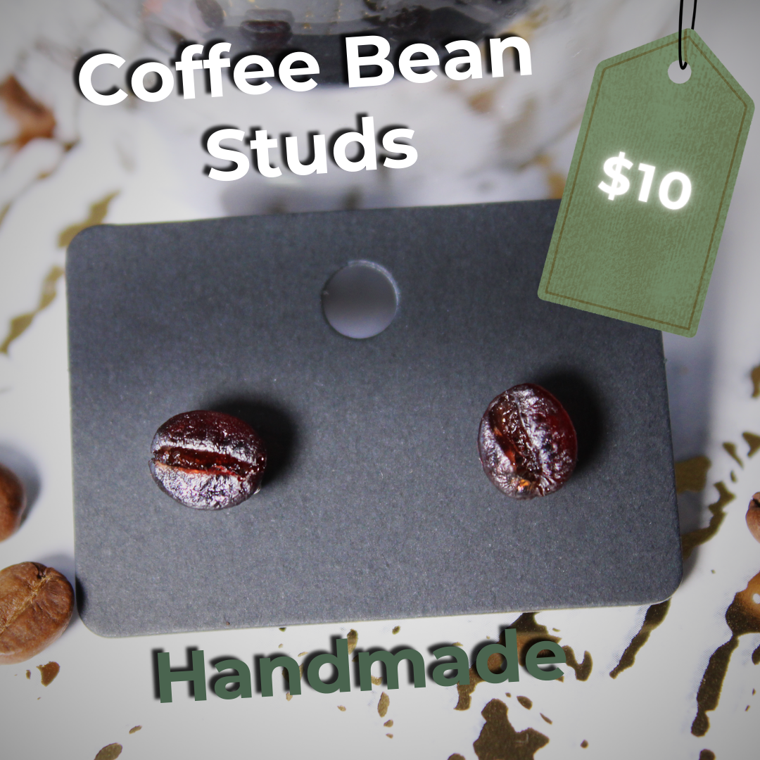 Coffee Bean Studs