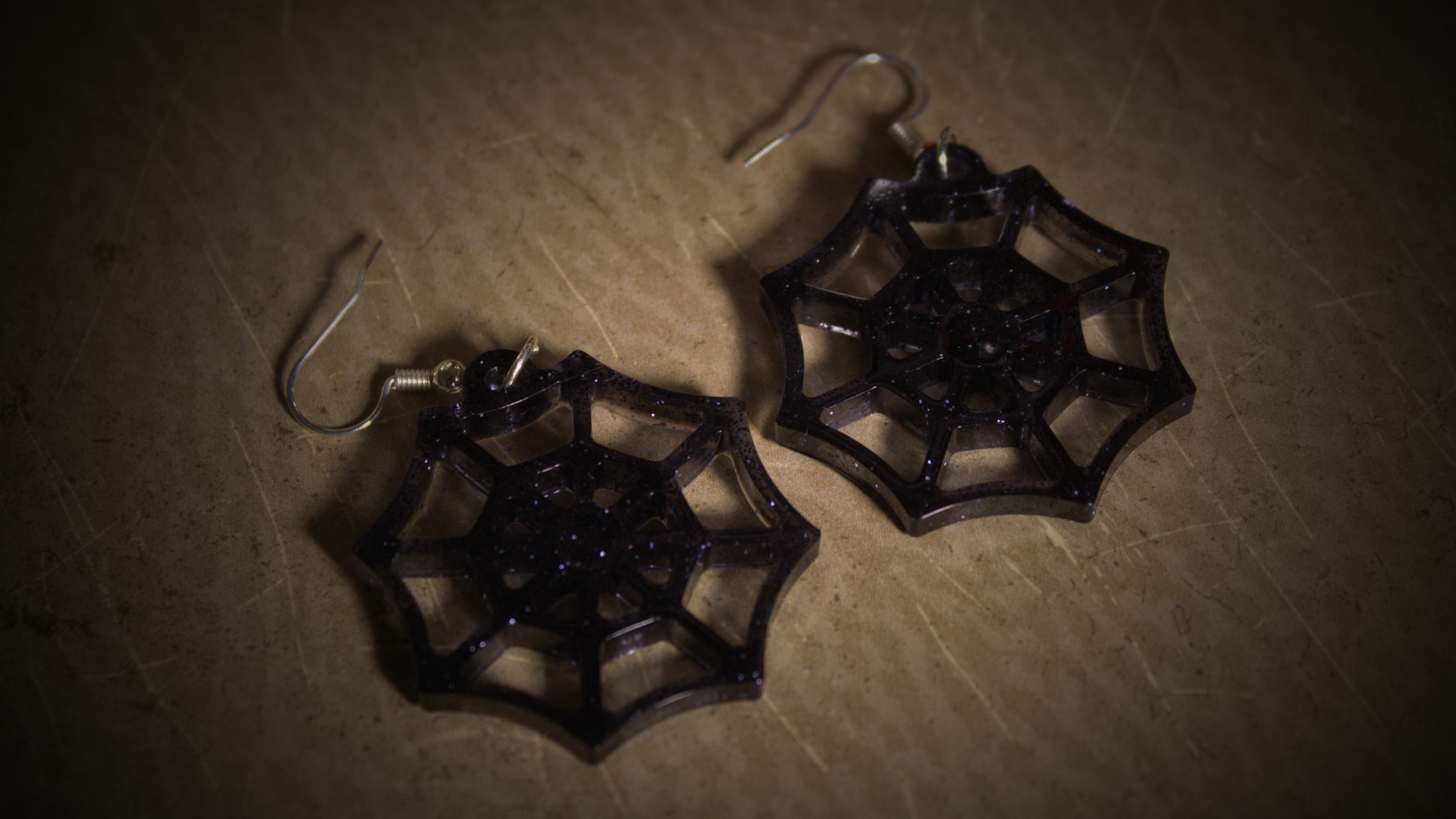 Spider Web Earrings