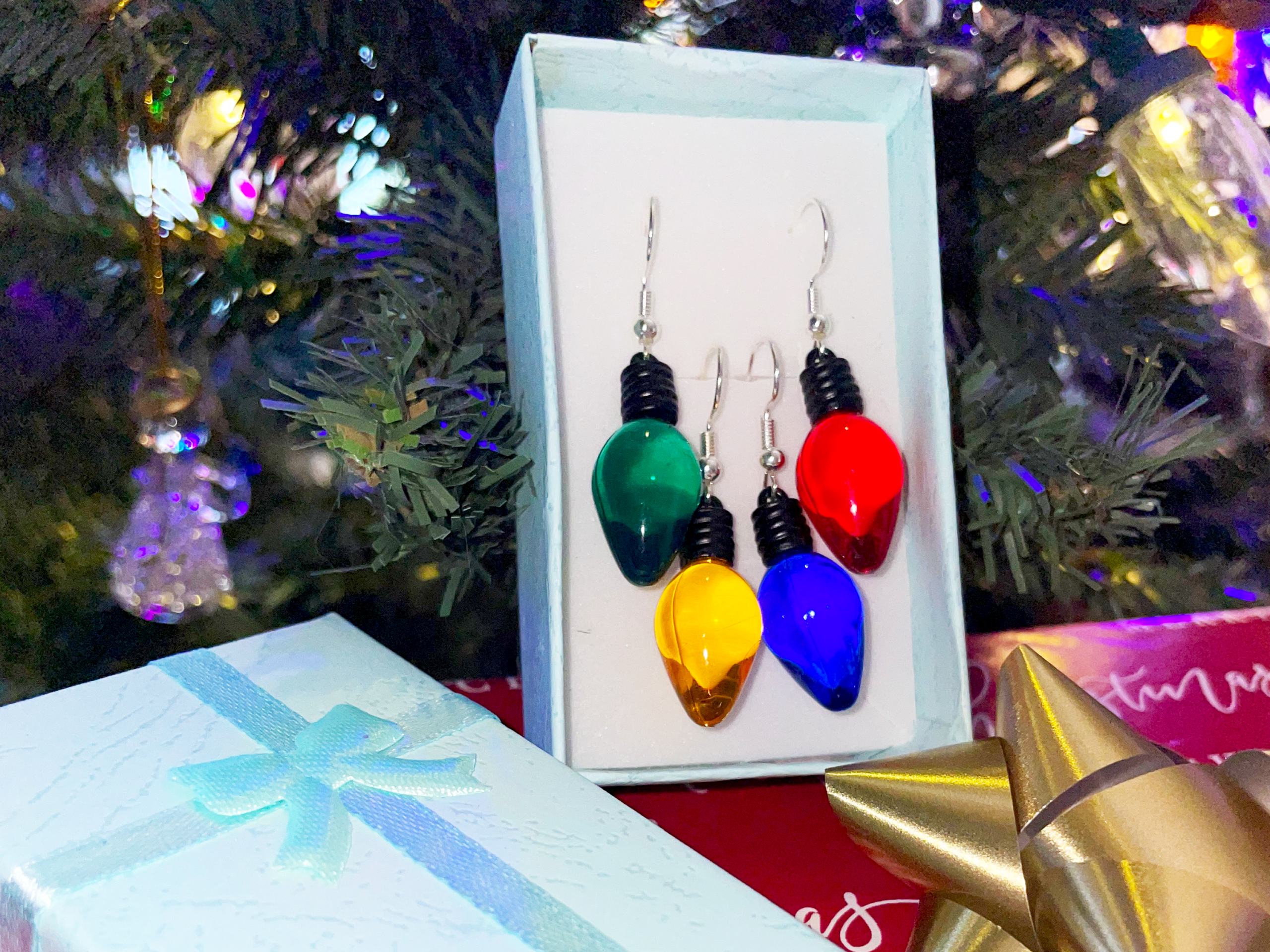 4-Pack Light Bulb Earrings