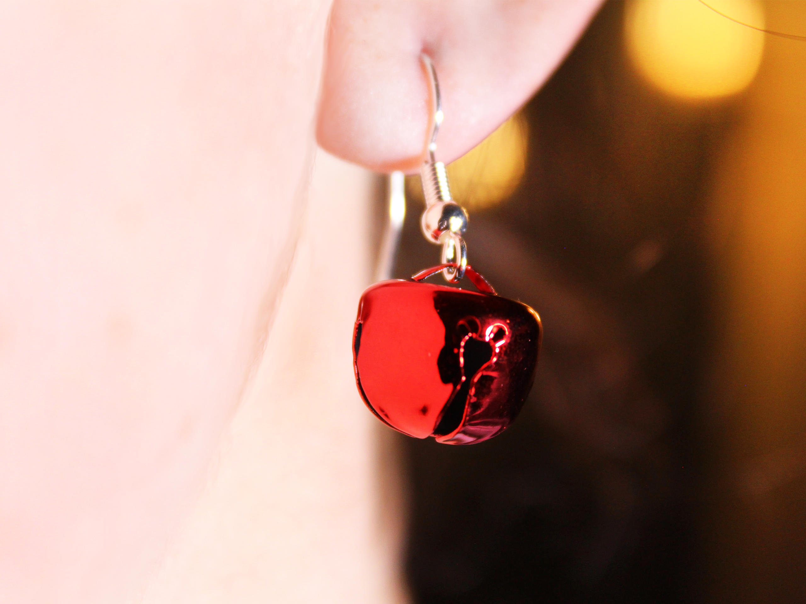Red Bell Earrings