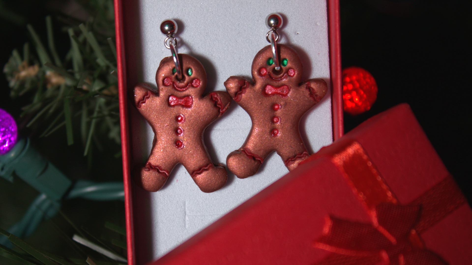 Gingerbread Cookie Earrings