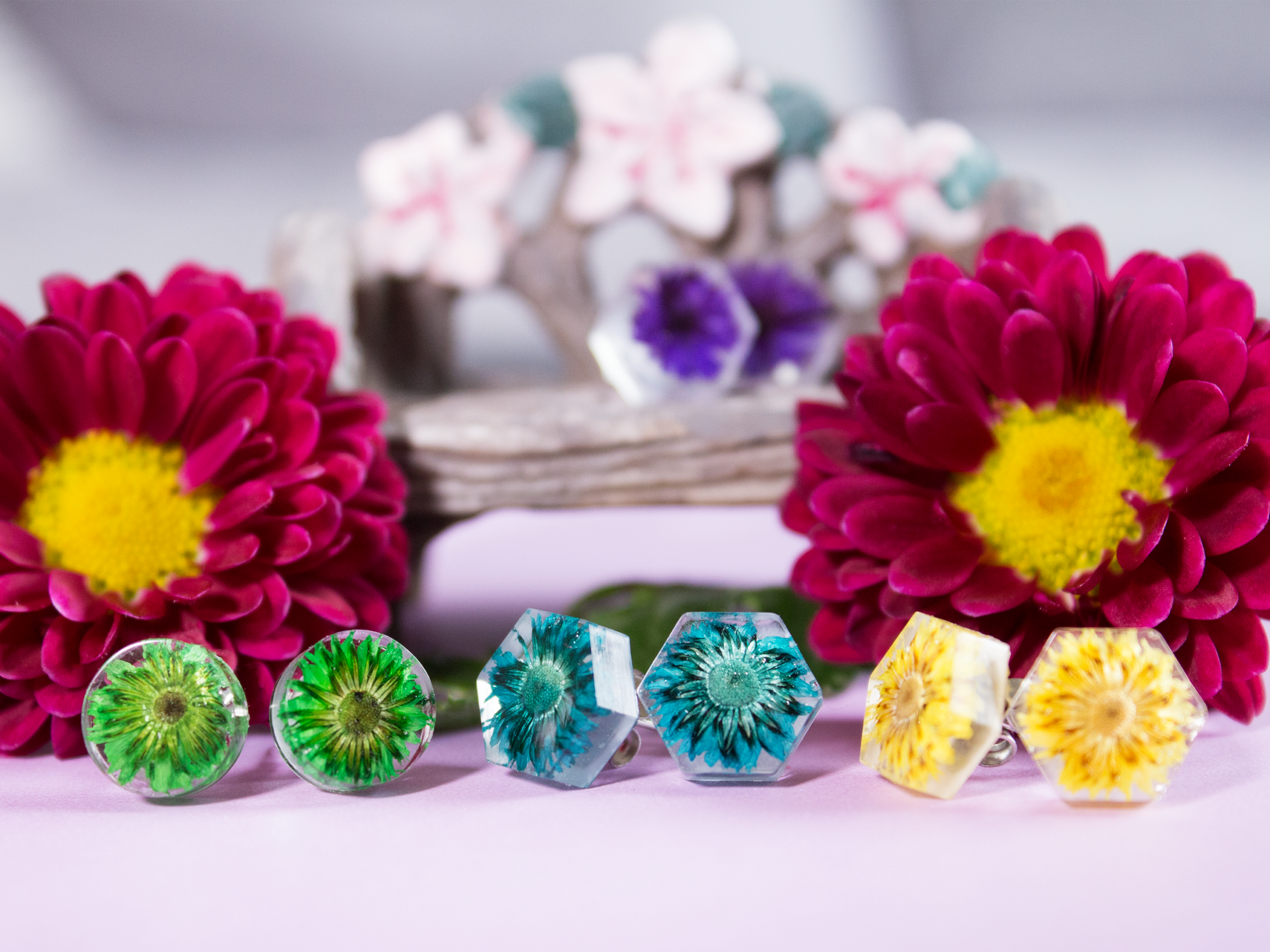 Floral Studs