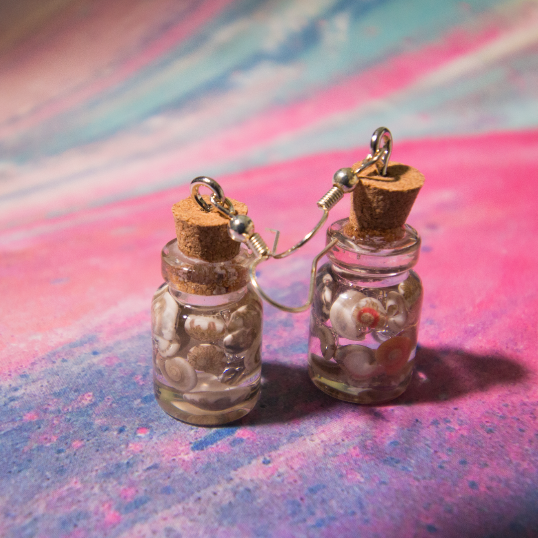 Seashell Jar Earrings
