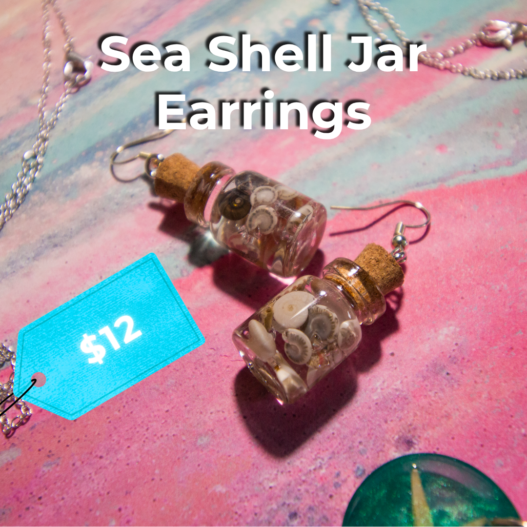 Seashell Jar Earrings