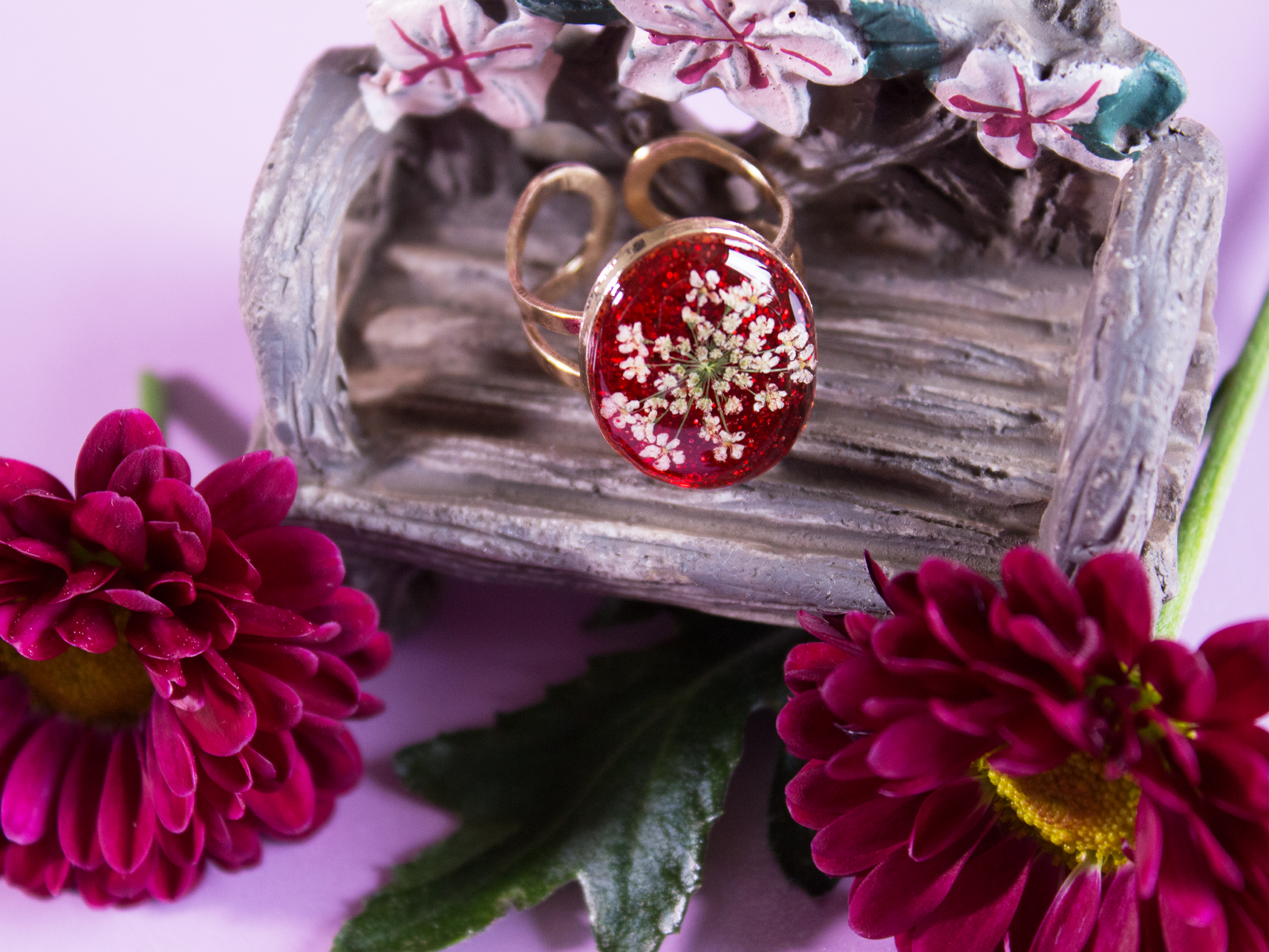 Ruby Bloom Ring