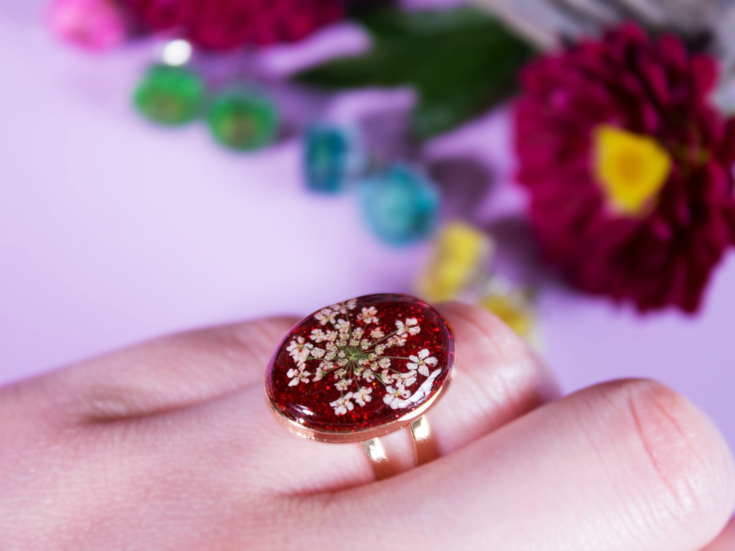 Ruby Bloom Ring