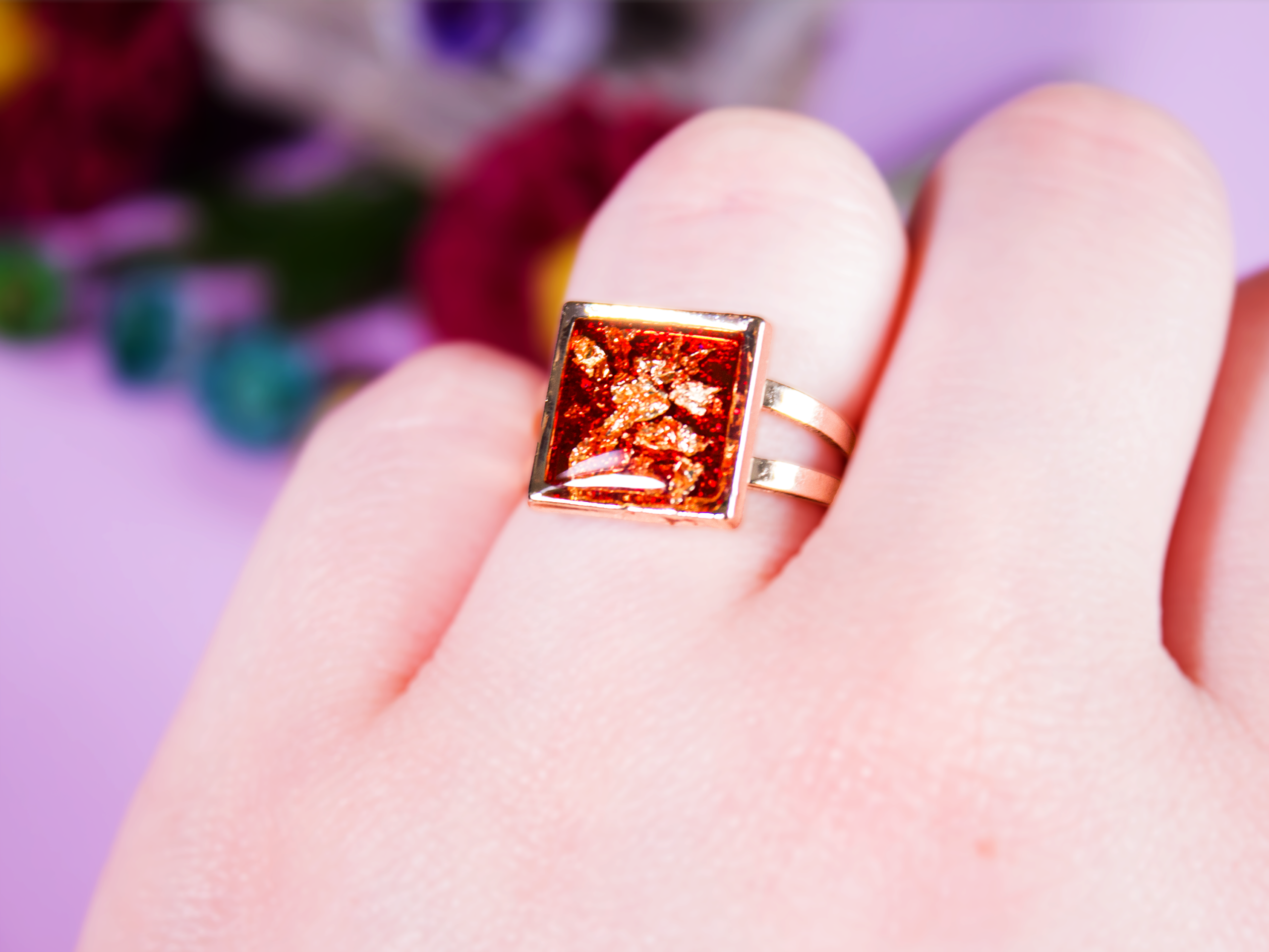 Golden Glimmer Ring